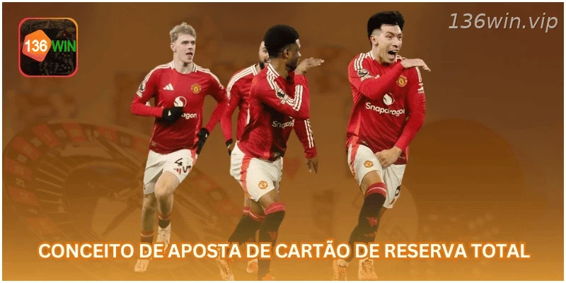 Conceito de aposta em total booking de cartões