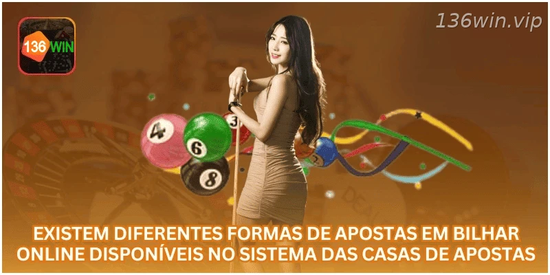 Principais tipos de apostas em bilhar online.