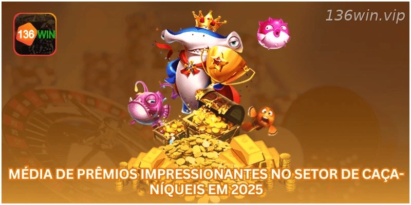 Média de prêmios impressionantes no setor de caça-níqueis em 2025.