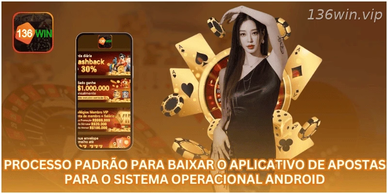 Processo para baixar o aplicativo de apostas no sistema Android.